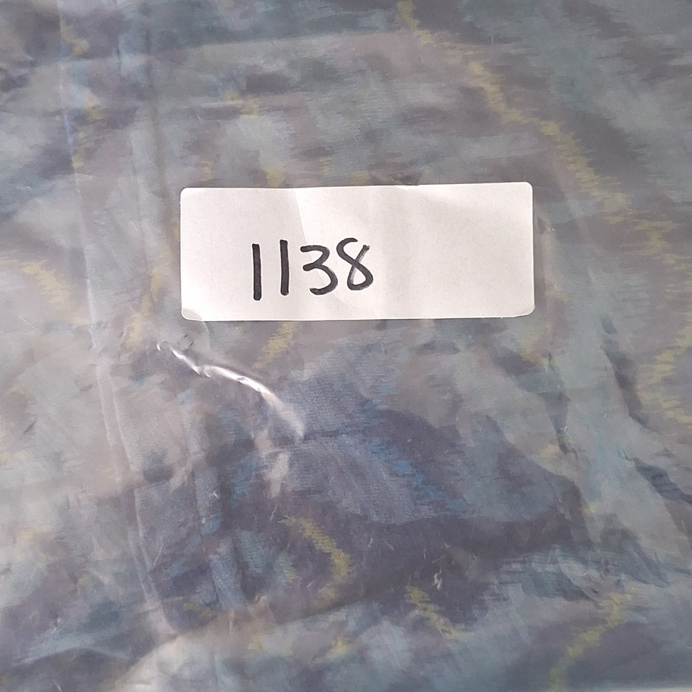 Fresh Produce Top Womens 2X Blue Geometric Popover Henley Boxy Resort Casual - Picture 7 of 7